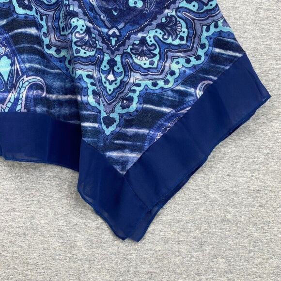 French Bazaar Tunic Blouse Top Womens Extra Large Embellished 3/4 Sleeve - Picture 5 of 8